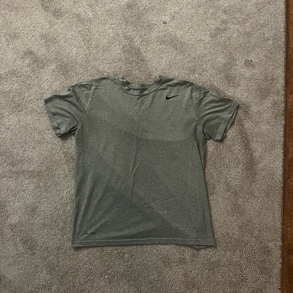 Grey Nike dry fit workout Tee shirt
